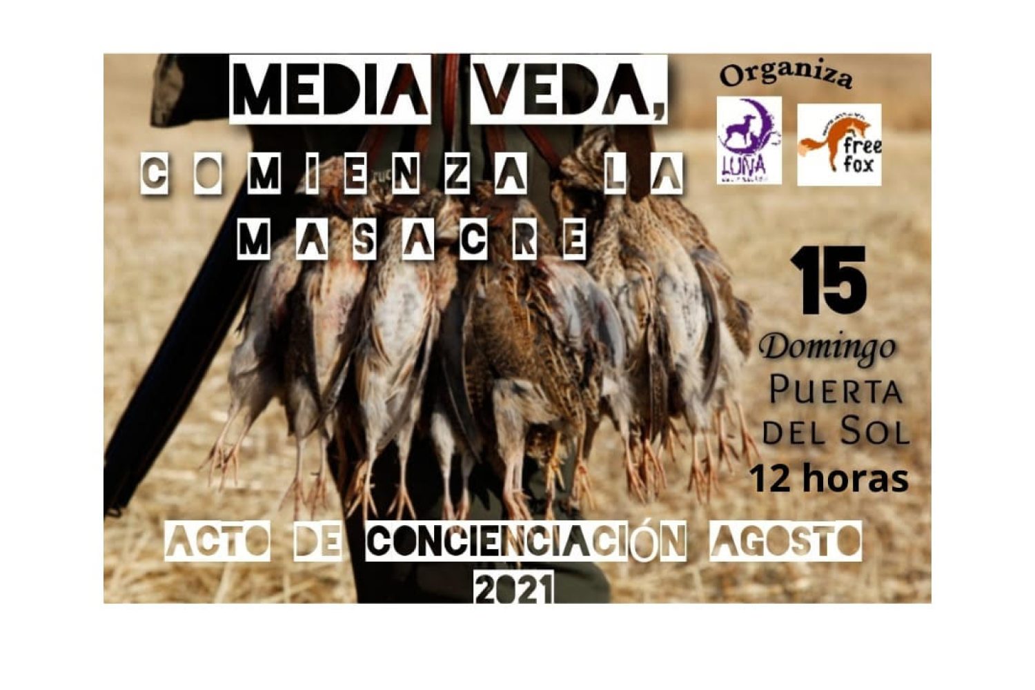 cartel animalistas