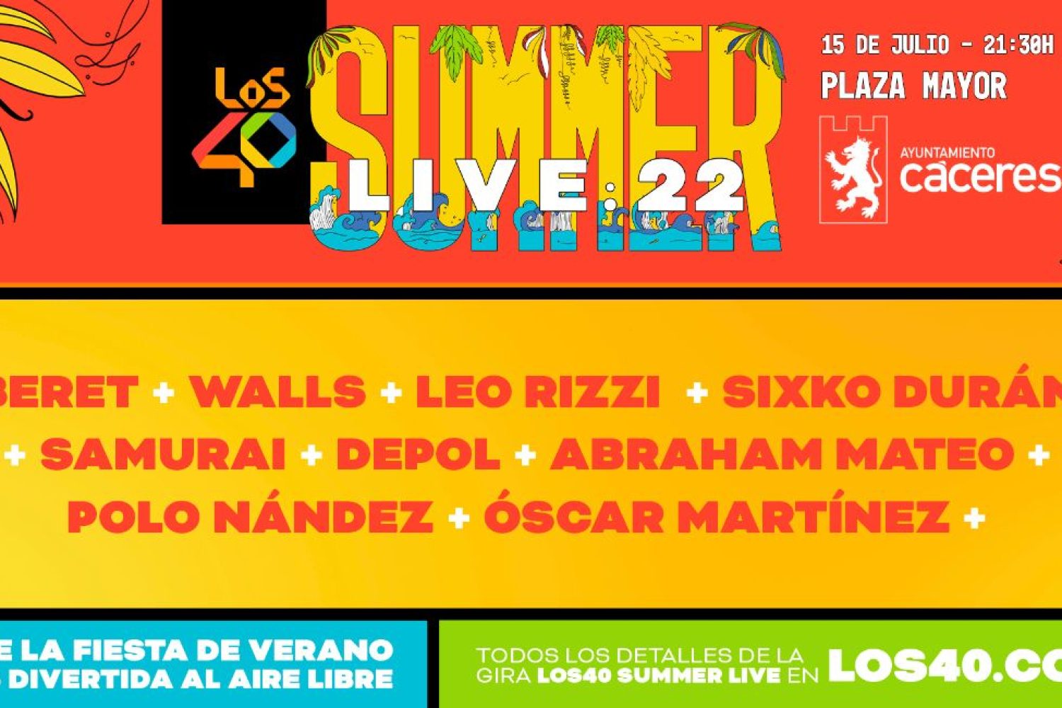 cartel concierto verano cc 2022