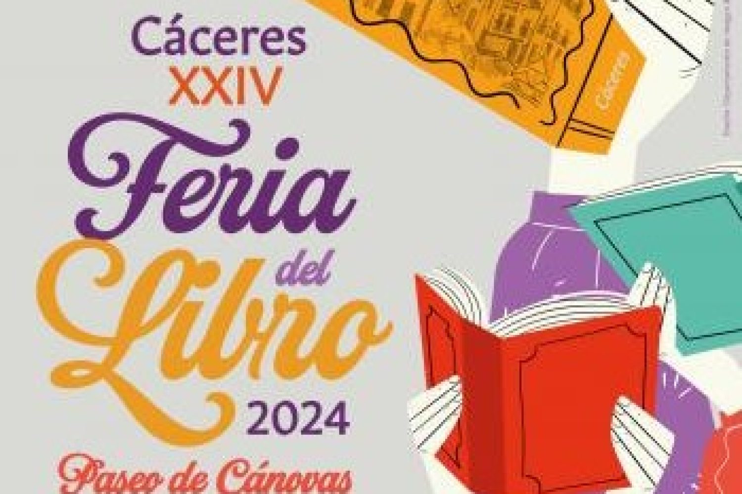 cartel feria del libro de caceres