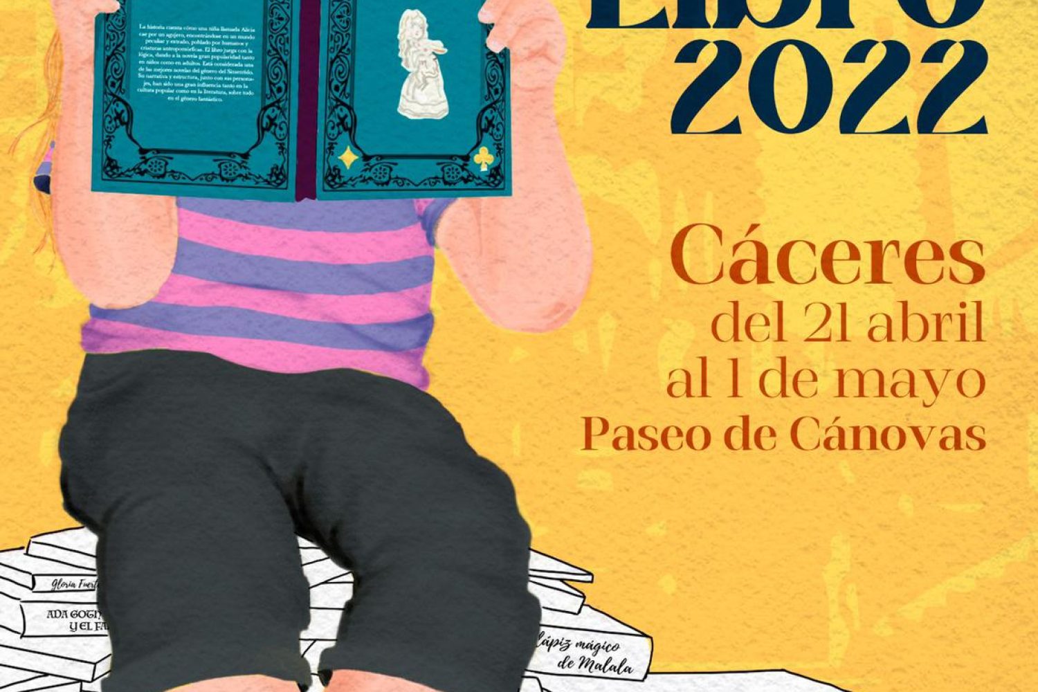 cartel feria libro caceres 2022