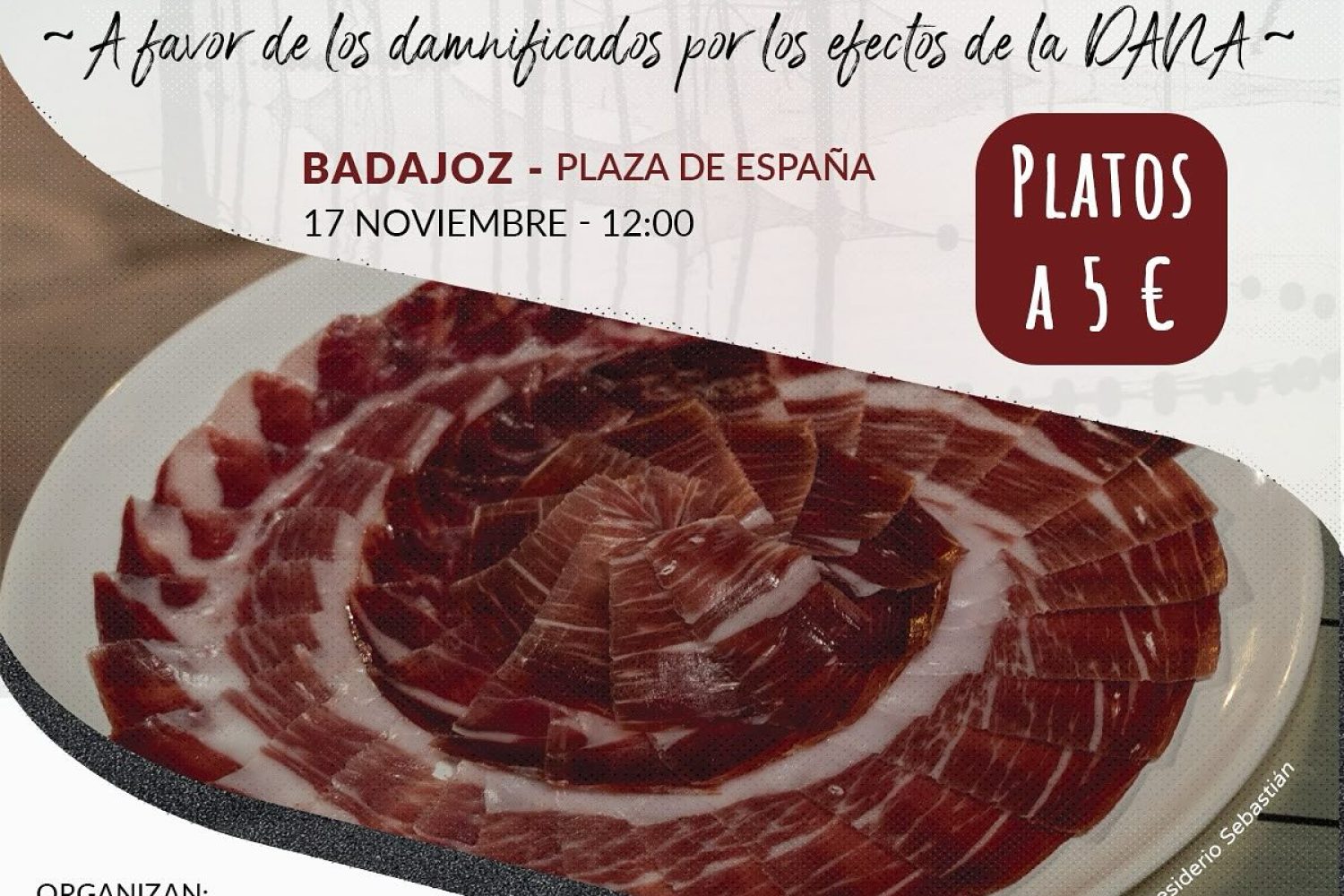 cartel jamon solidario