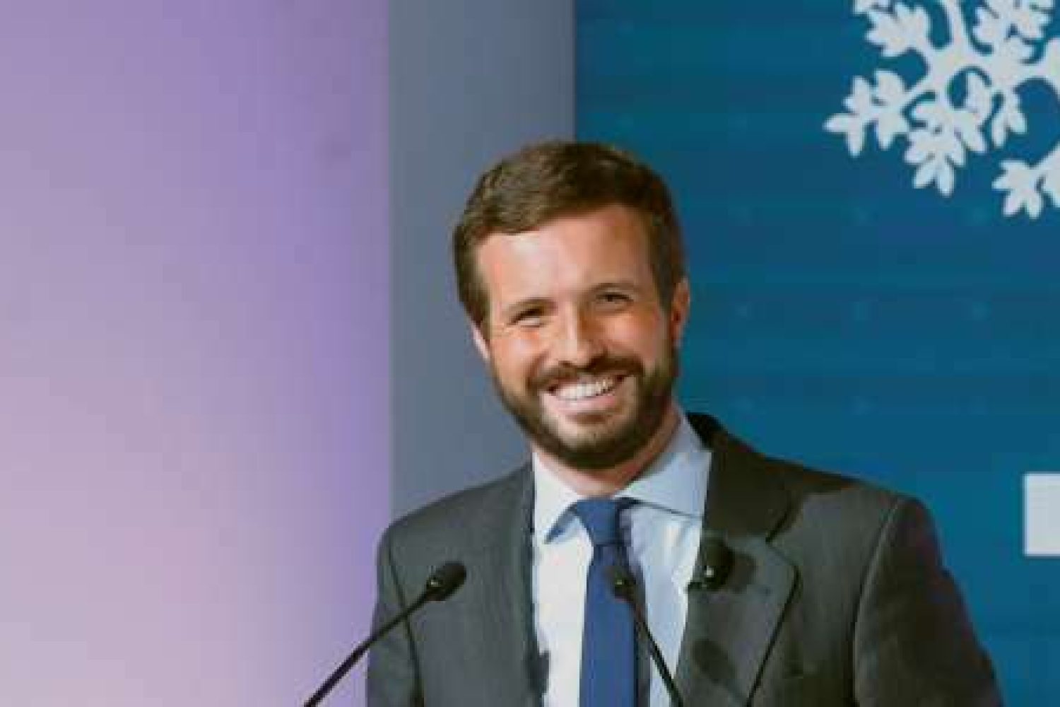 El presidente del PP; Pablo Casado, durante el 23 Congreso Nacional de la Empresa Familiar celebrado este lunes en Casa América, en Madrid. EFE/Ballesteros