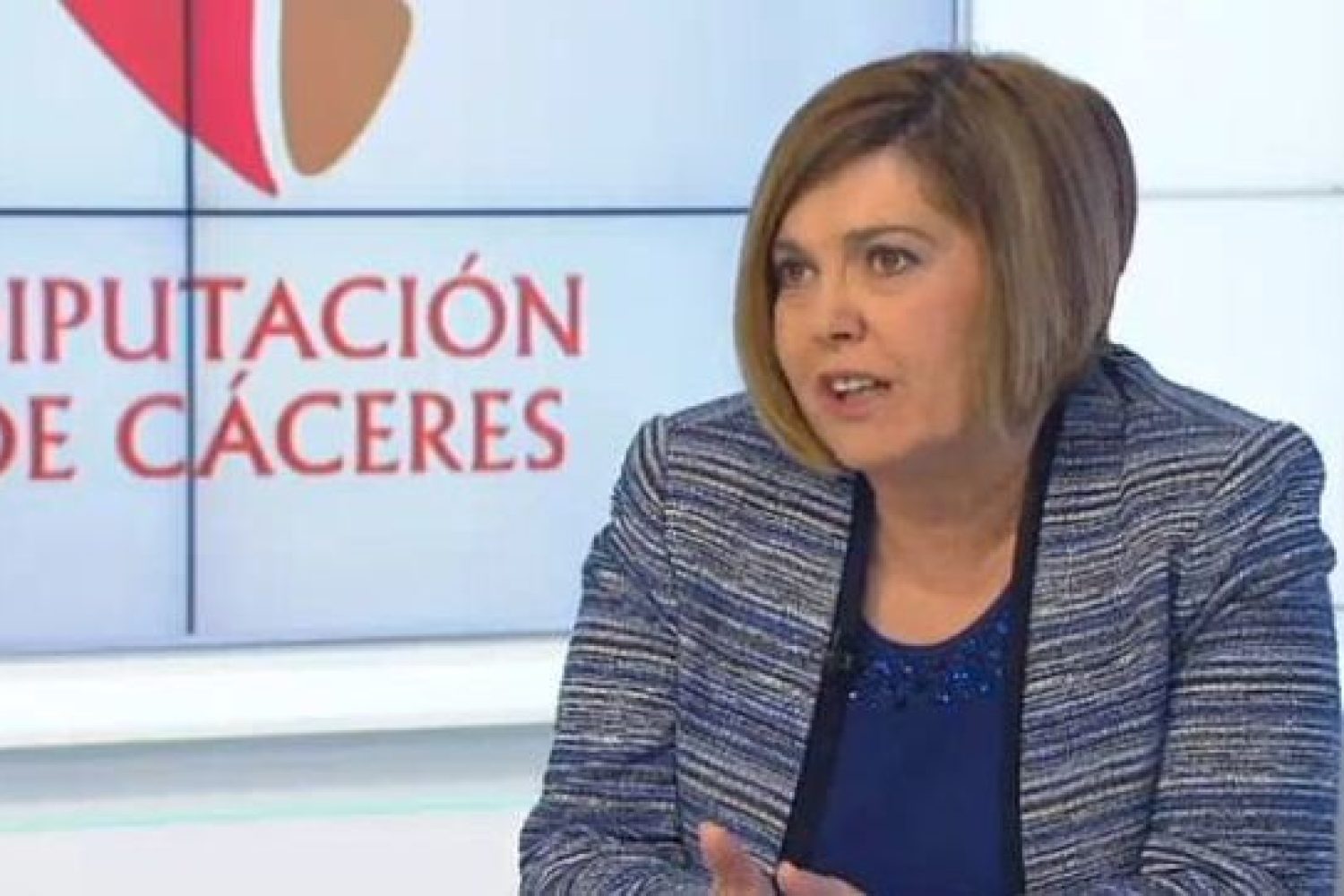Rosario Cordero, Presidenta de la Diputación de Cáceres, en funciones.