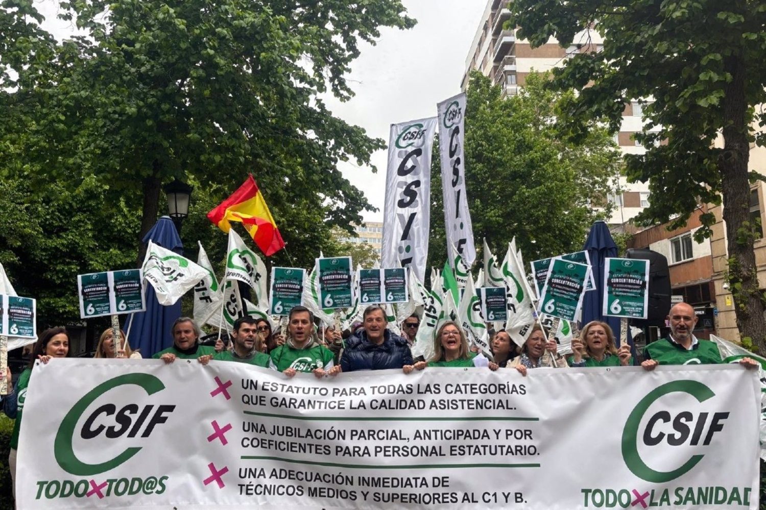 CSIF pide en Cáceres un Estatuto Marco para todos los trabajadores sanitarios y dotado con presupuesto
