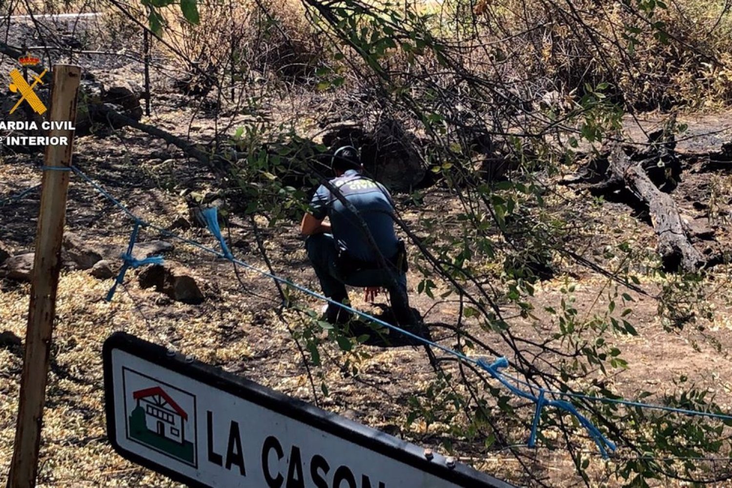 Detenido como supuesto autor de cuatro delitos de incendio forestal en Jaraíz de la Vera (Cáceres)