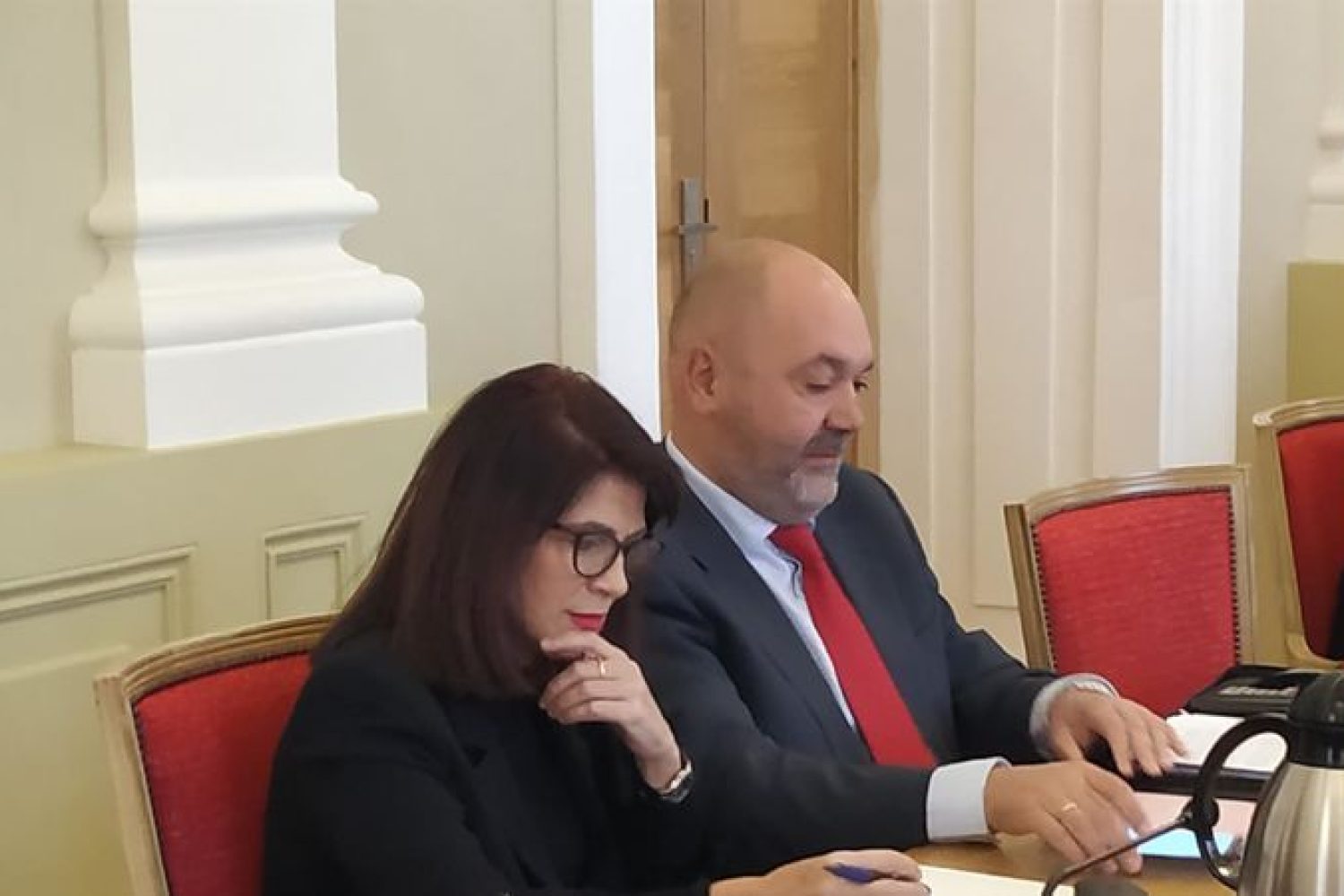 Díaz y Alcántara, ediles no adscritos en el ayuntamiento de Cáceres.
