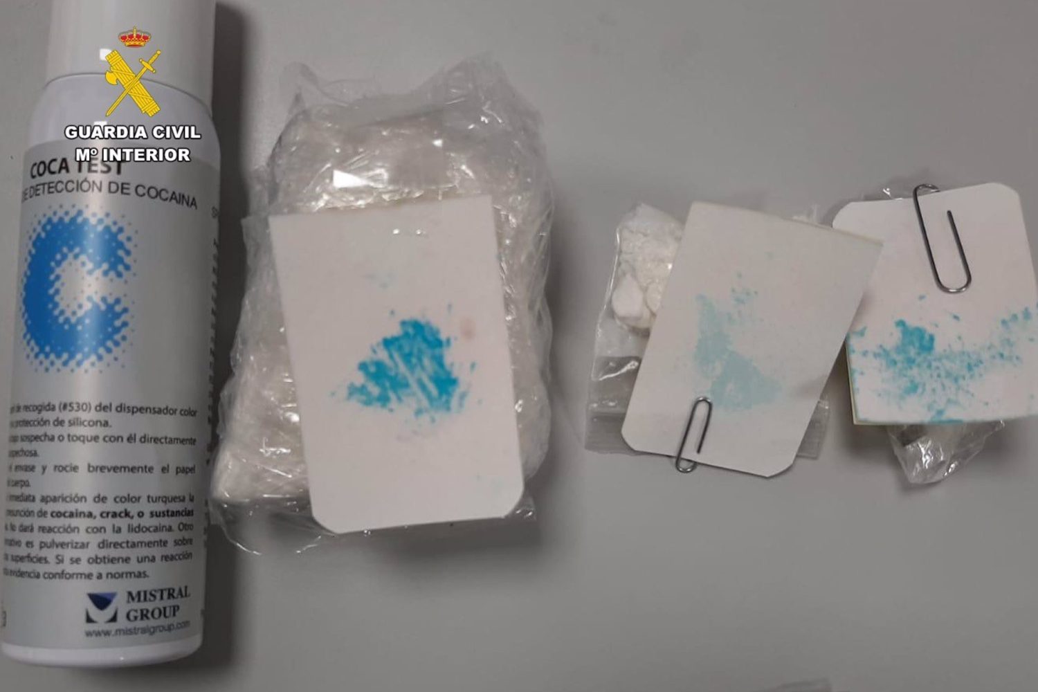 Droga incautada en la operación en Guijo de Coria.