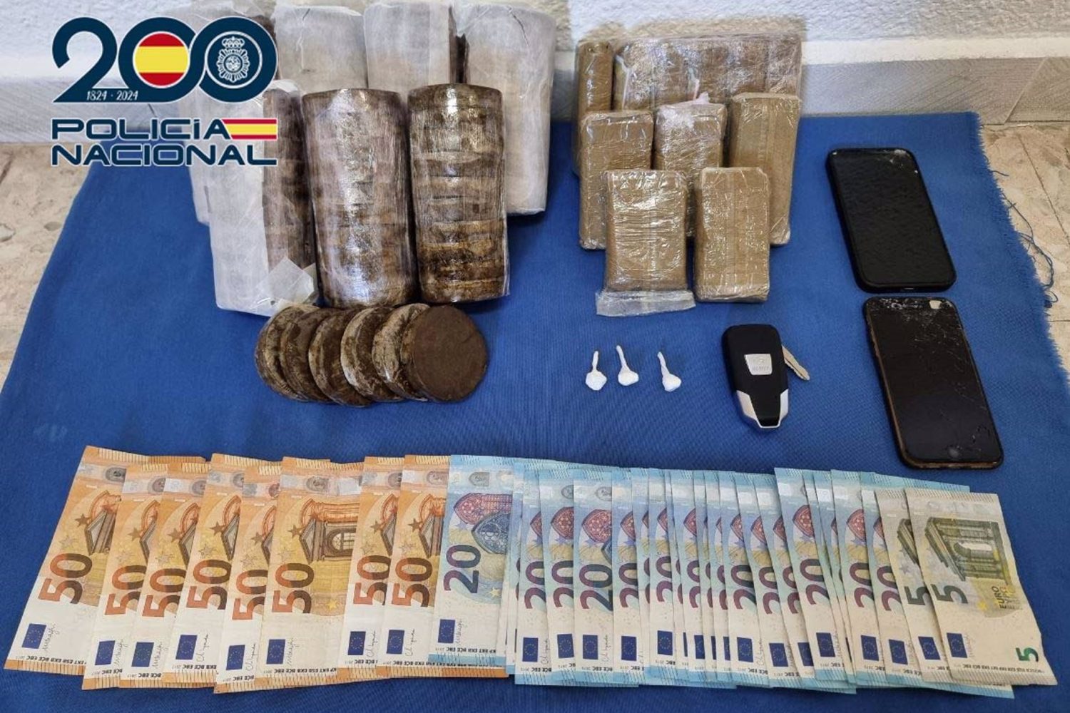 Sucesos.- Ingresa en prisión un hombre detenido en Badajoz con más de 5 kilos de hachís para su venta