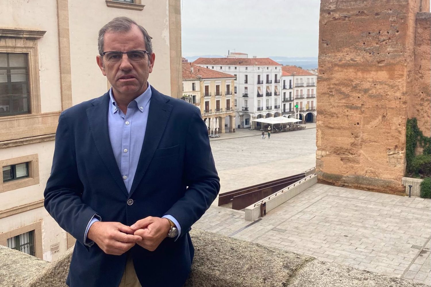 El portavoz del Grupo Municipal Vox en el Ayuntamiento de Cáceres, Eduardo Gutiérrez