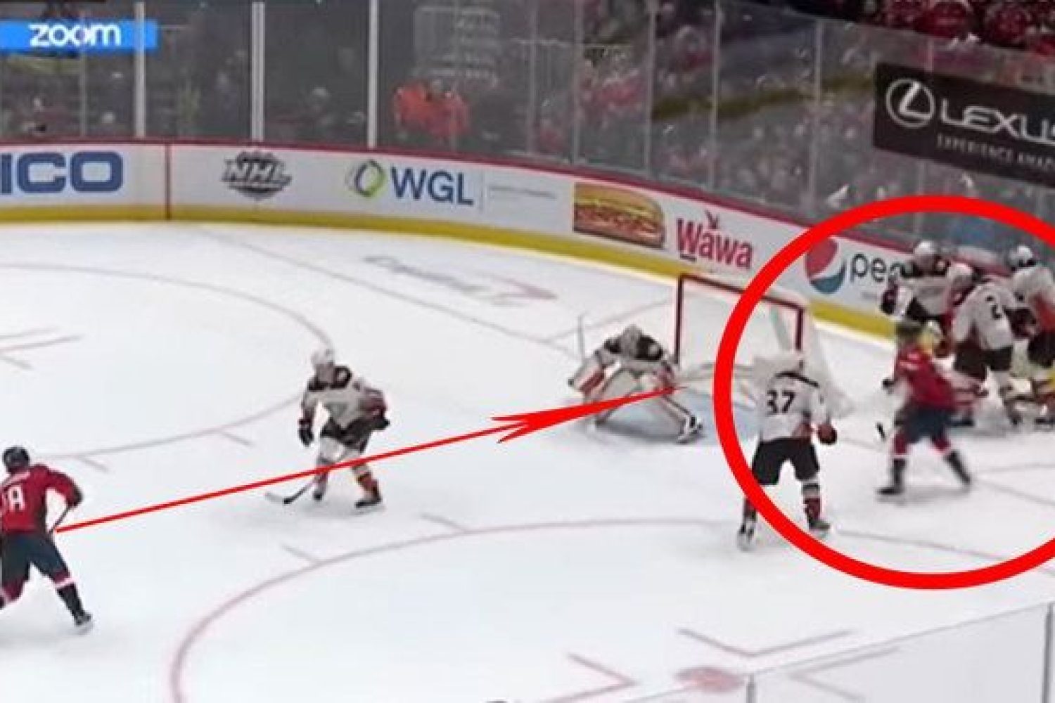 El gol que (casi) nadie vio en la NHL..