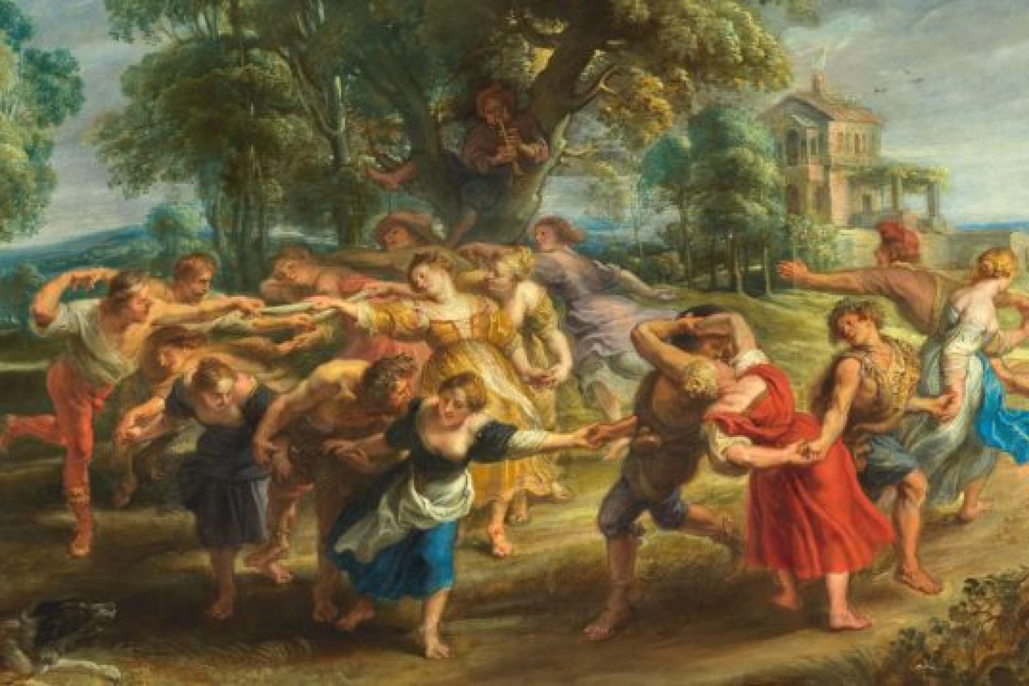 Detalle de la Danza de personajes mitológicos y aldeanos Rubens Madrid, Museo Nacional del Prado @MuseodelPrado