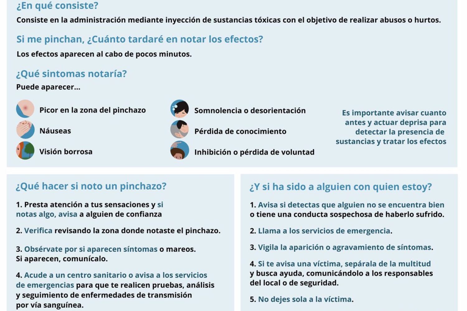 El SES activa el protocolo por posible sumisión química tras un pinchazo a una joven en Madrigal de la Vera este sábado