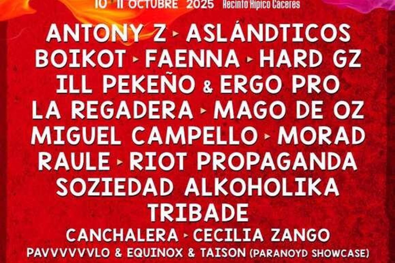 El festival Extremúsika de Cáceres confirma a Mago de Oz, ILL Pekeño & Ergo Pro y Miguel Campello en su cartel