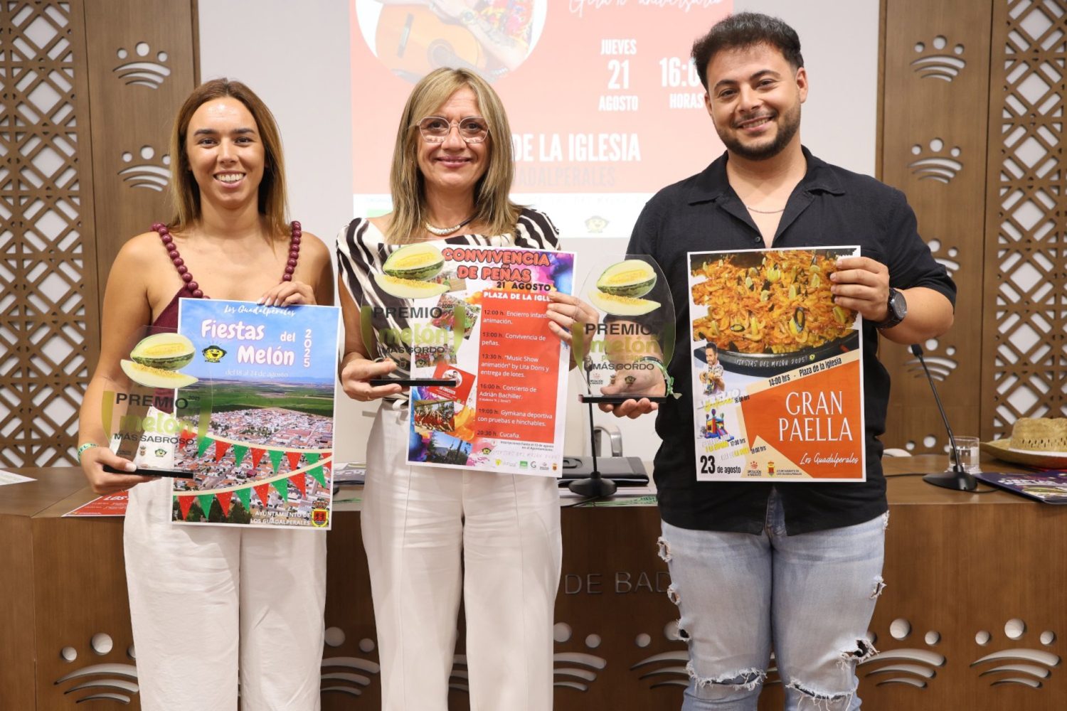 12/08/2025 Presentación de las Fiestas del Melón de Guadalperales.
POLITICA ESPAÑA EUROPA EXTREMADURA
DIPUTACIÓN DE BADAJOZ