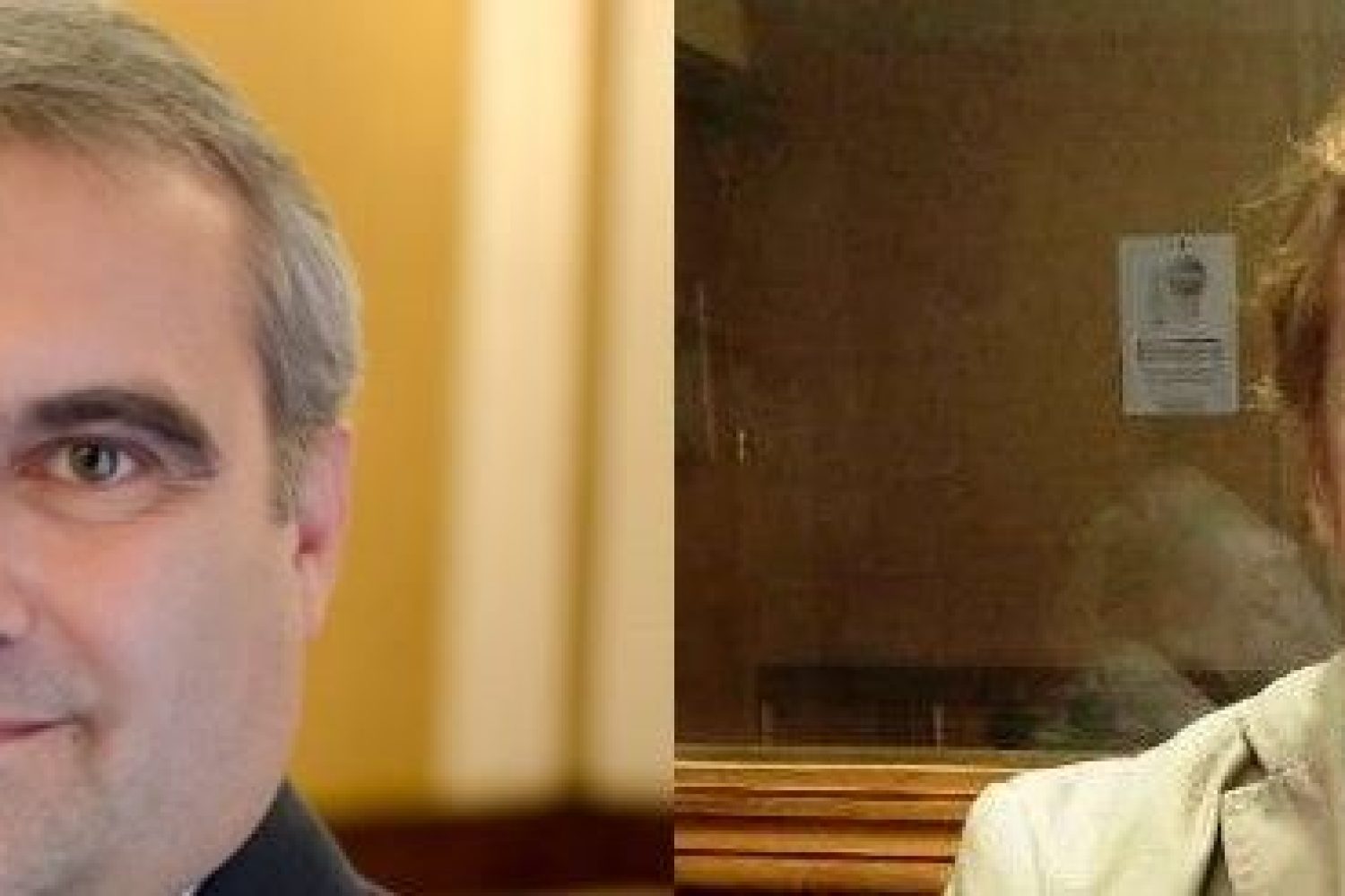 De izqda a dcha, Fragoso, PP y Gragera, Ciudadanos. Badajoz.