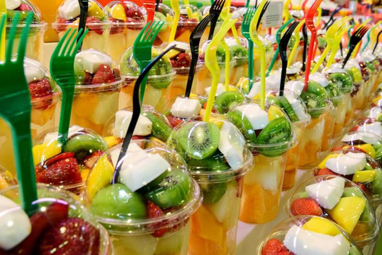 fruta cortada