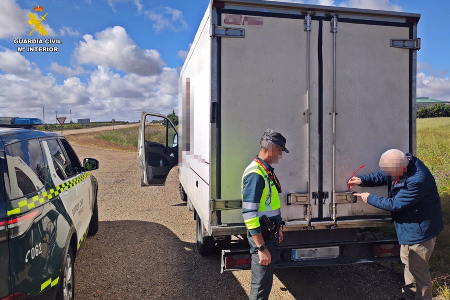 Sucesos.- Interceptados 913 kilos de carne congelada cuando se transportaba sin refrigerar con destino Fuente de Cantos