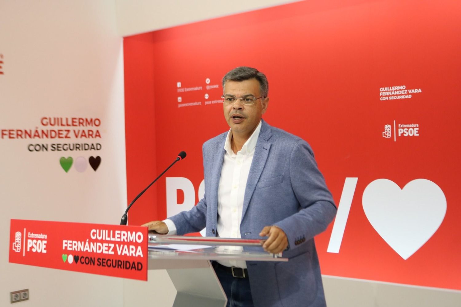 Juan Antonio González, Portavoz del PSOE en Extremadura.