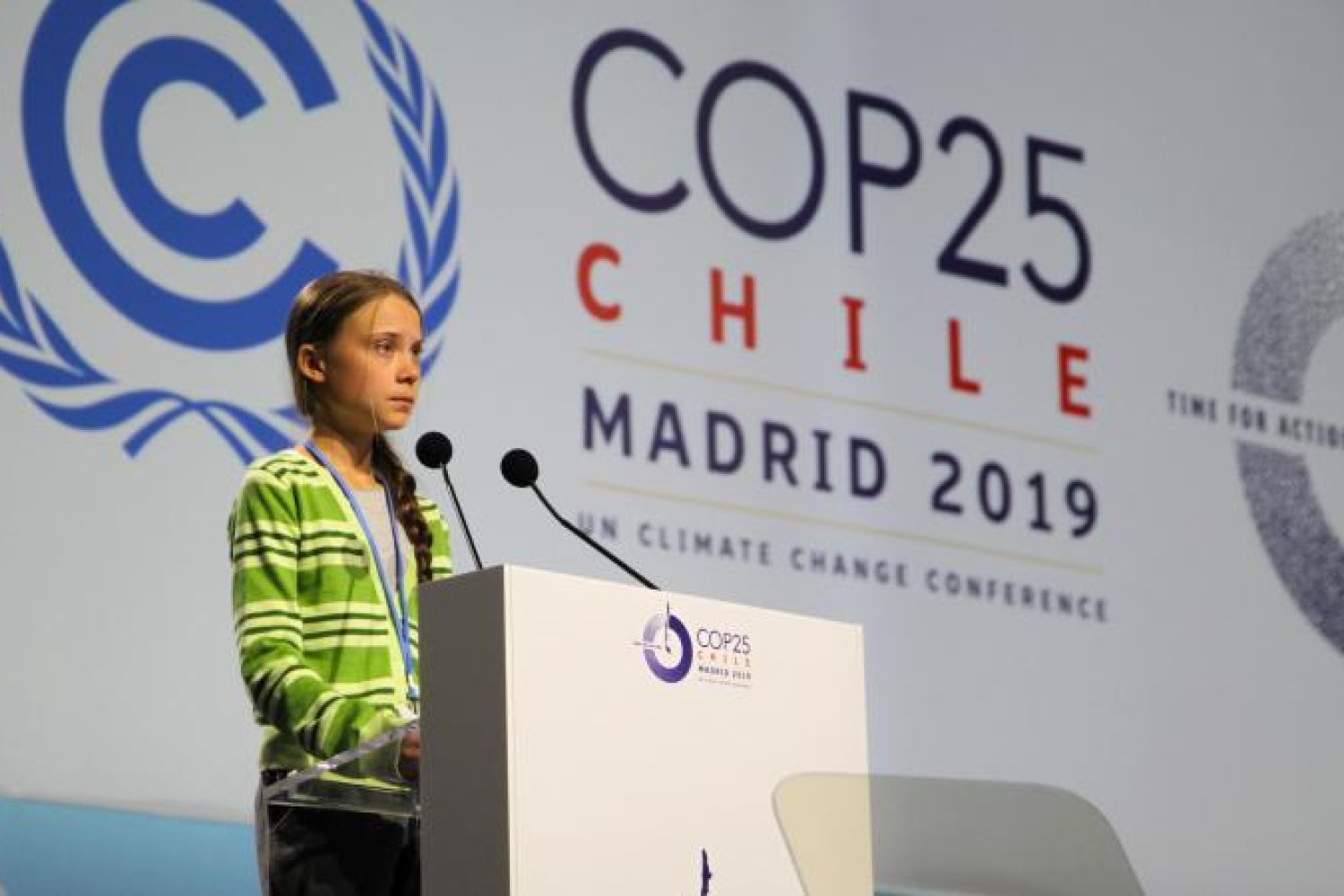 Greta Thunberg en la COP25, de Madrid. Im: EP.