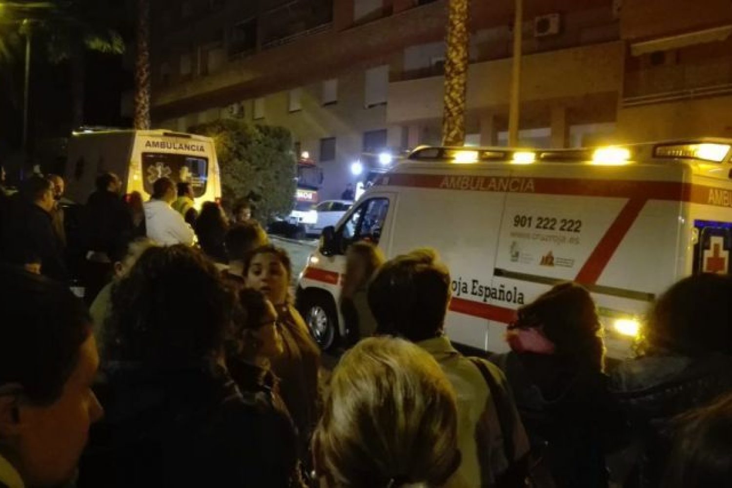 Imagen del incendio en la vivienda de Almendralejo | Cruz Roja Extremadura