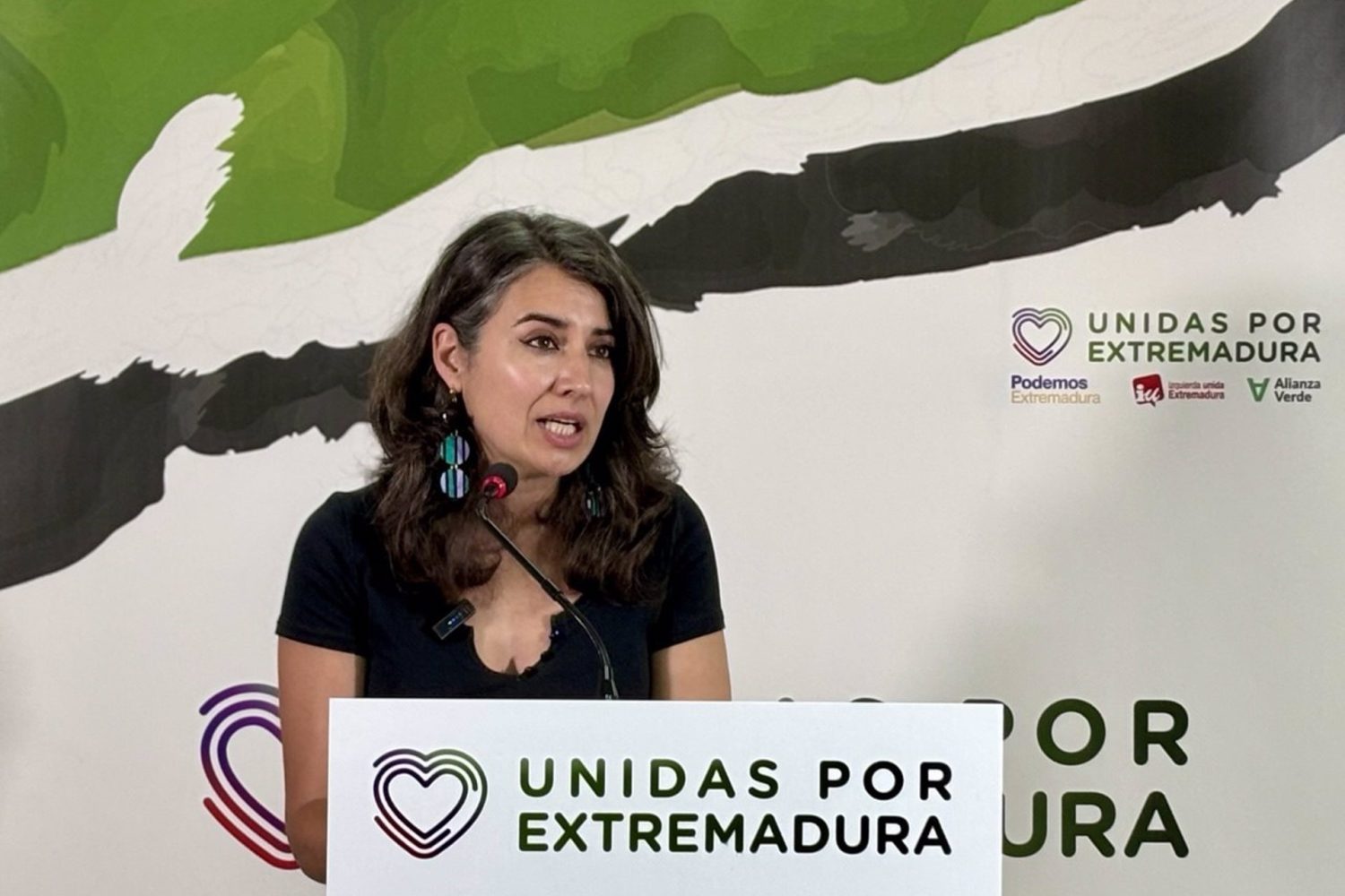 La portavoz de Unidas por Extremadura, Irene de Miguel.