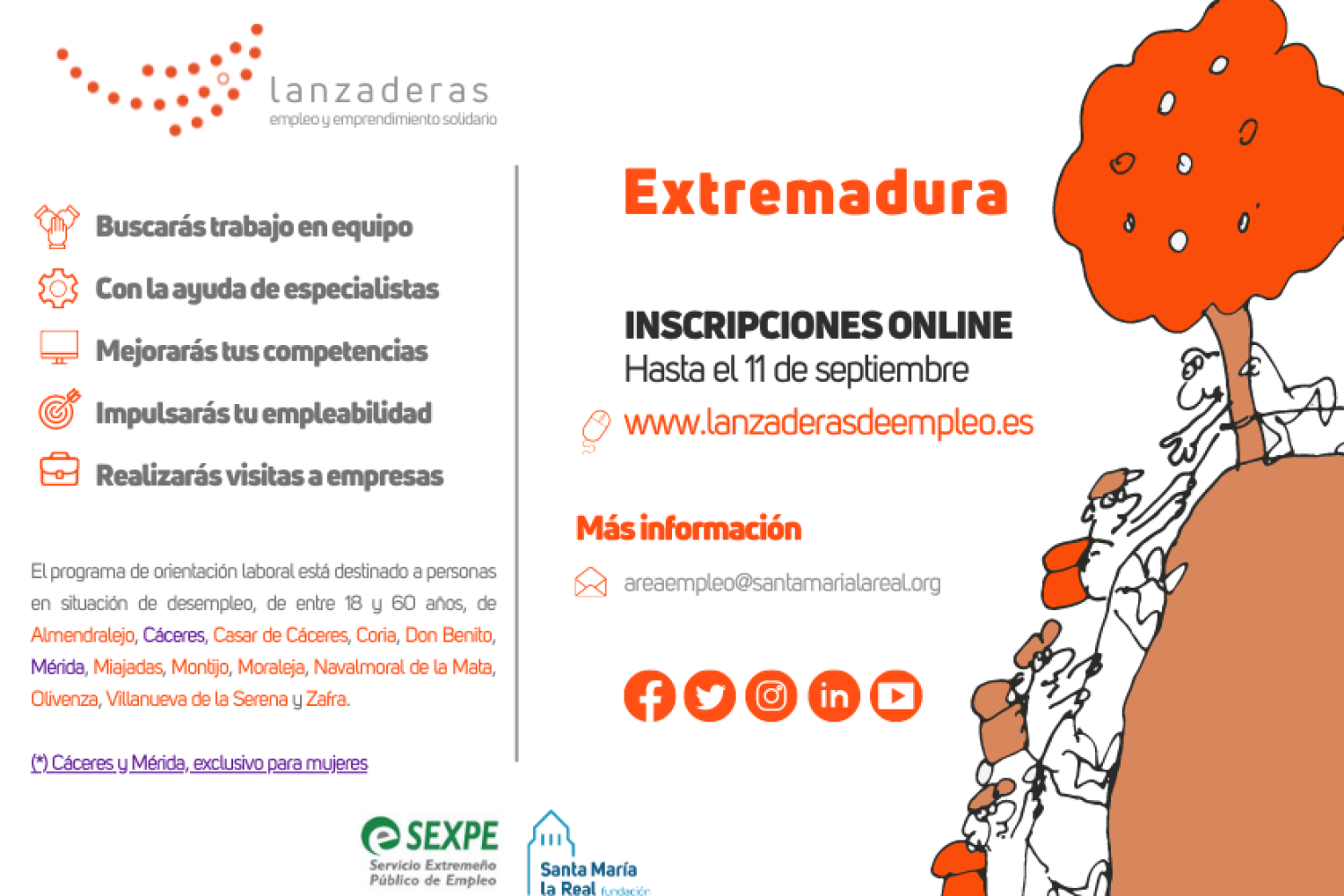 lanzadera empleo extrema
