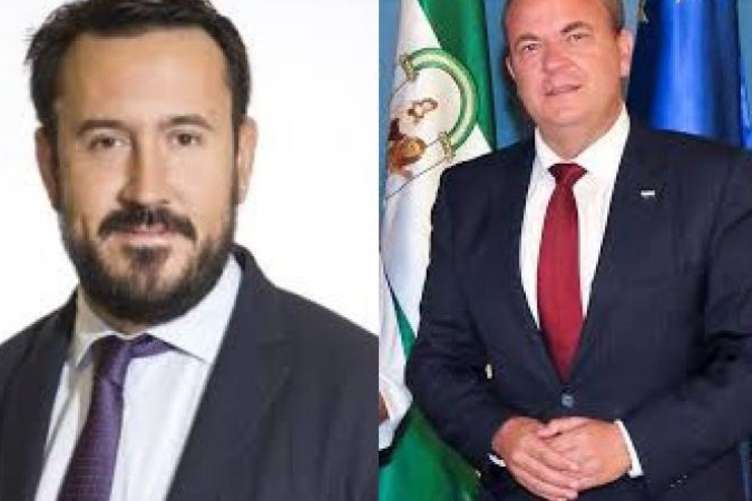 De izda a dcha, Lemus y Monago