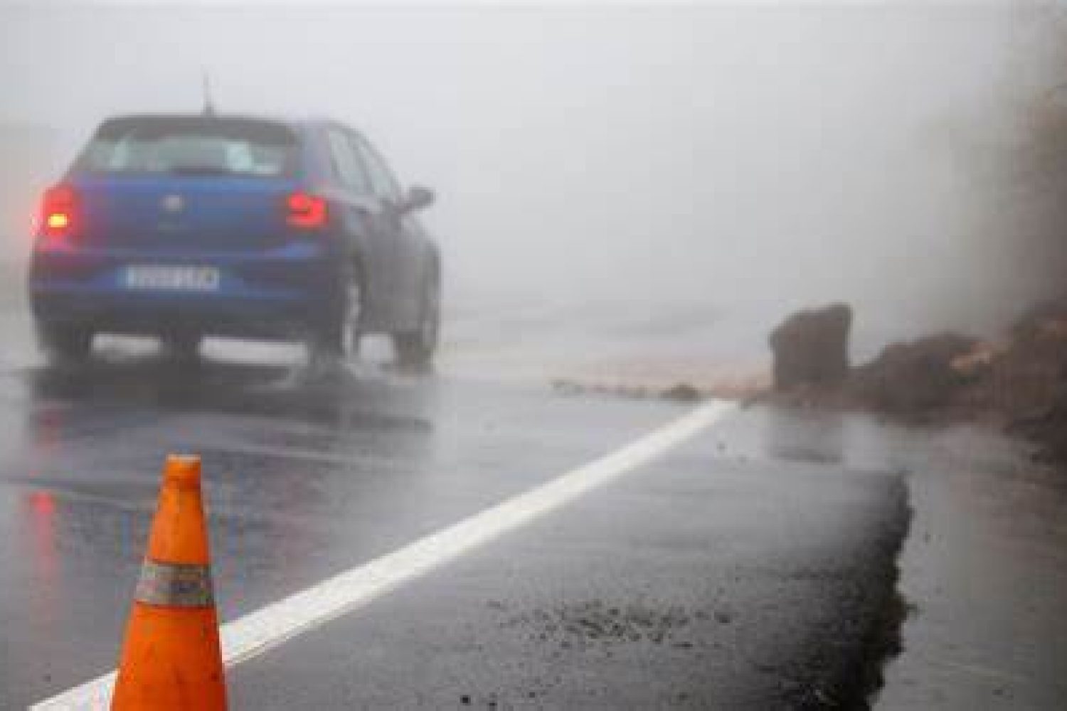 lluvia carretera