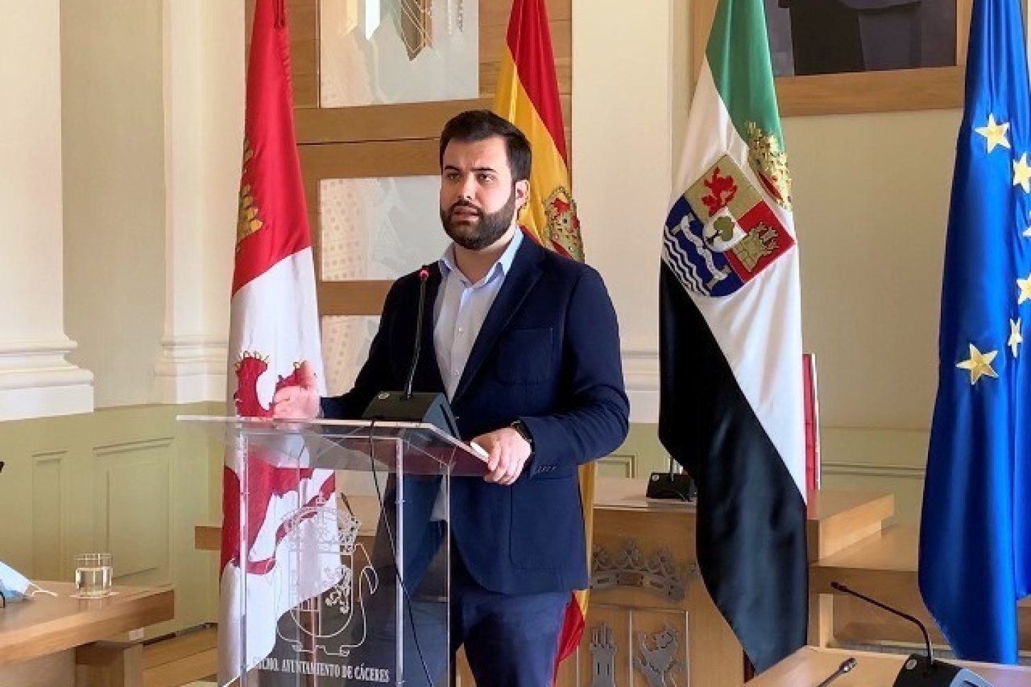 Luis Salaya, alcalde de Cáceres.