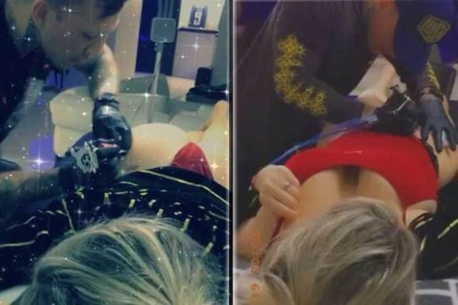 Making Of: Wanda Nara desnuda sus últimos tatuajes en la nalga y en la ingle