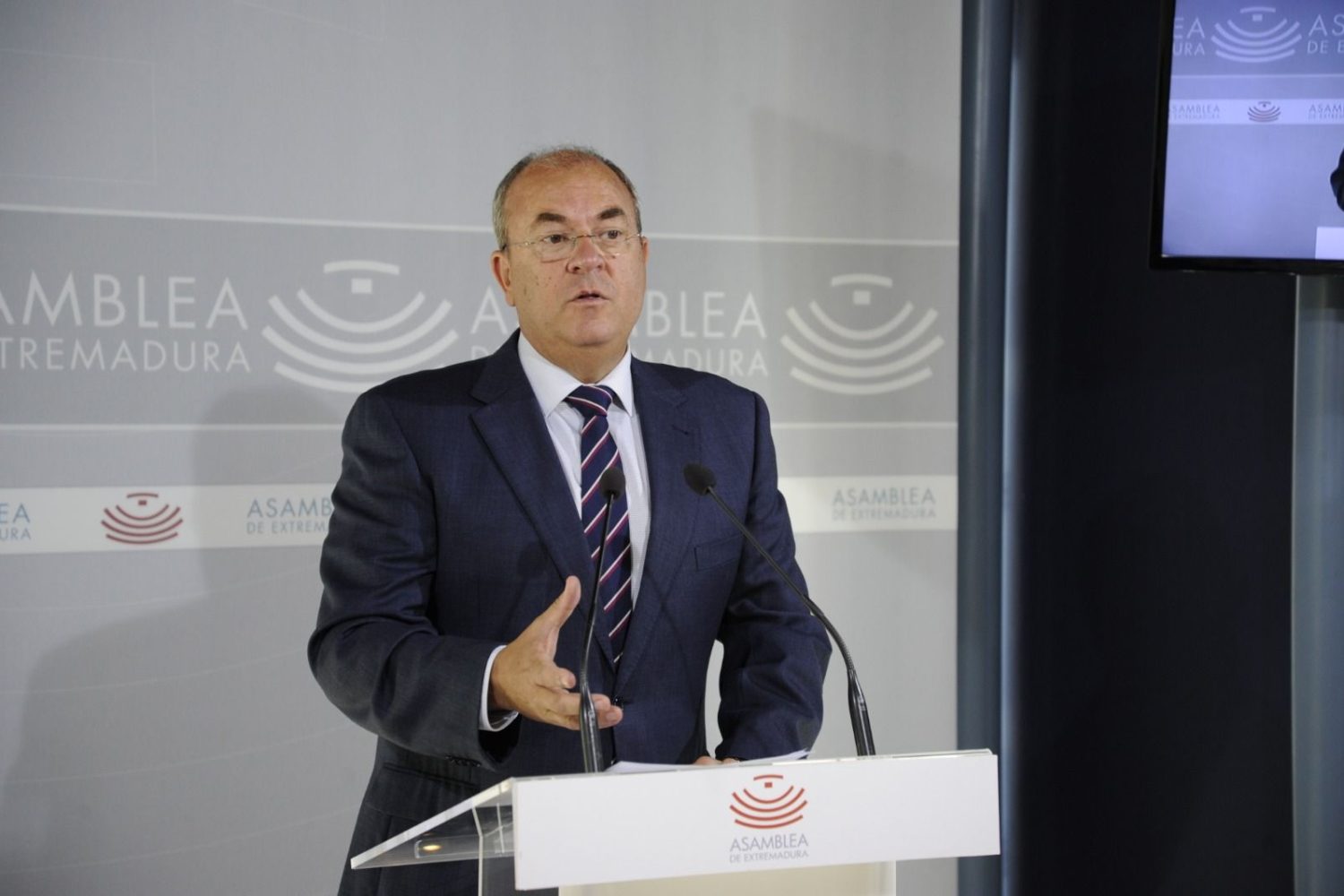 Monago, este martes en la Asamblea de Extremadura.