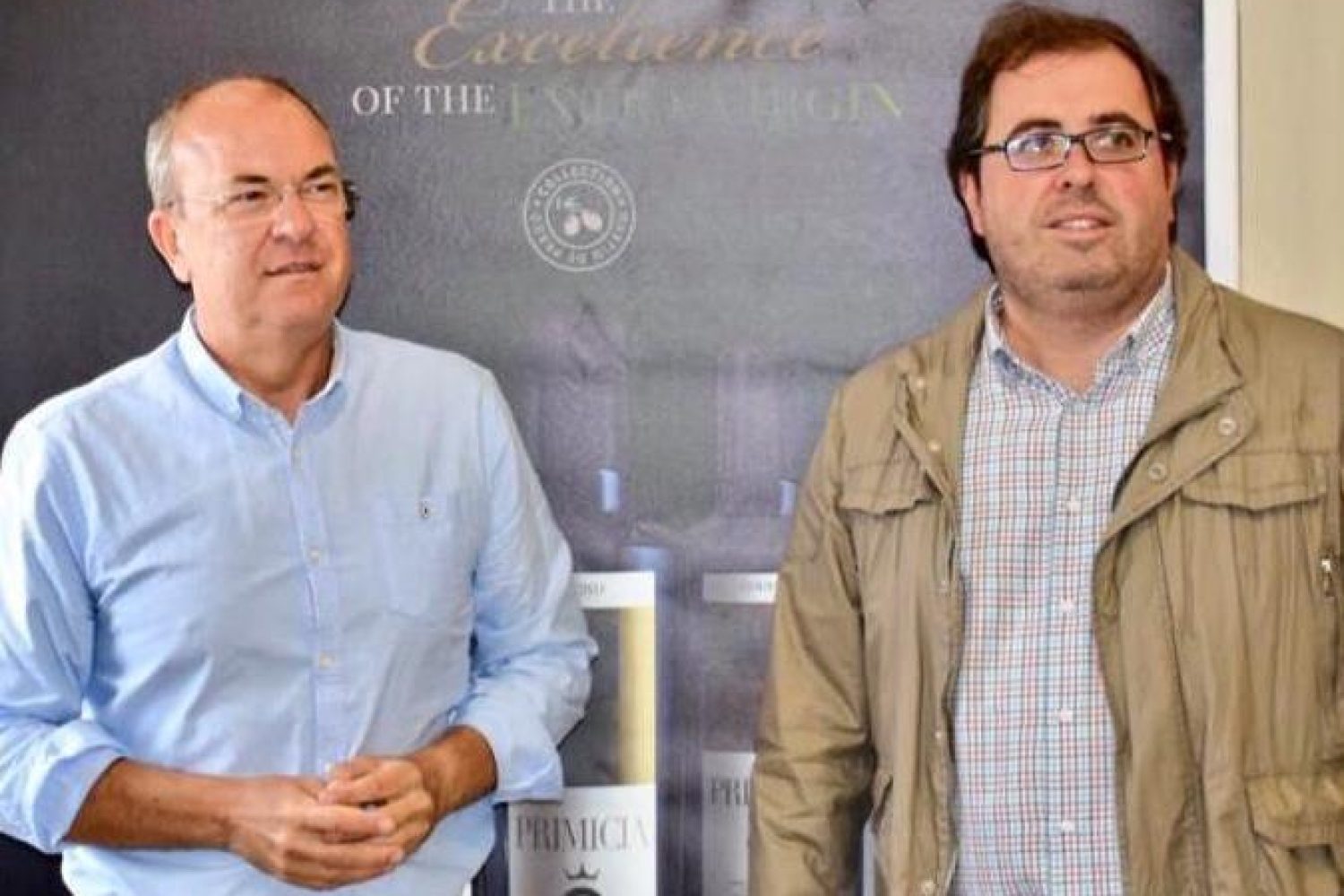 De izda a dcha, Monago y Casero. Partido Popular.
