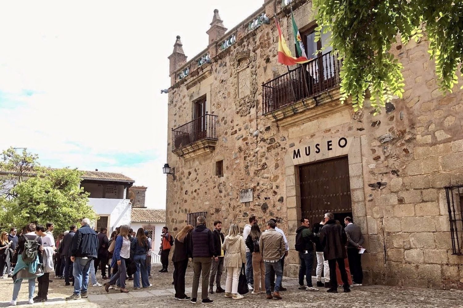 Visitantes en el Museo de Cáceres