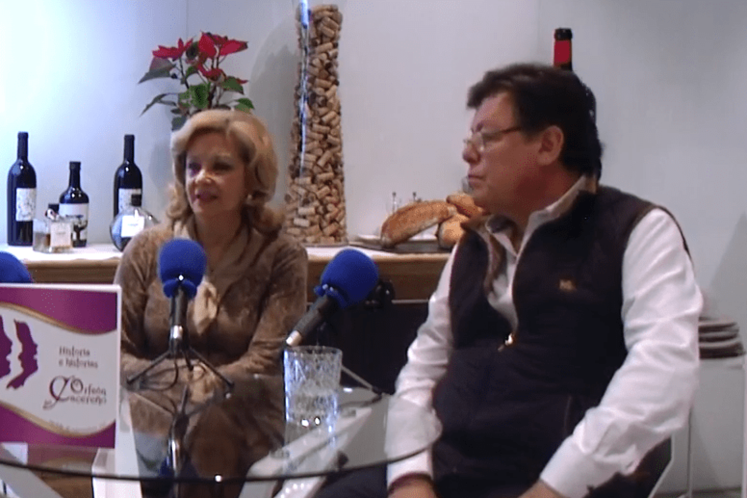 De izda a dcha, Charo Pérez y Juan Carlos Bravo, del Orfeón de Cáceres.