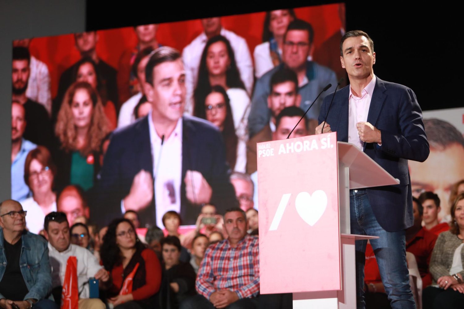 Pedro Sánchez en Badajoz.