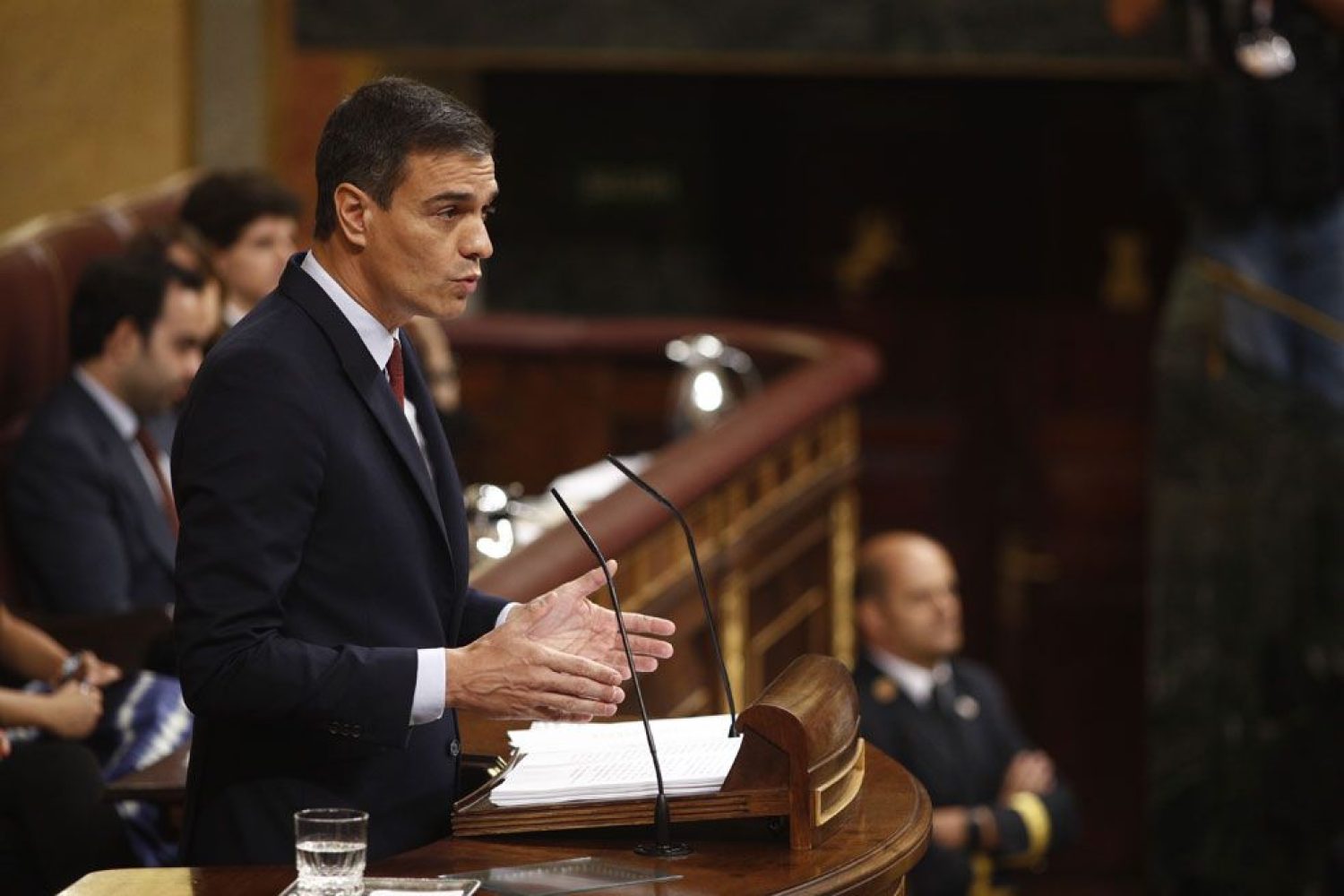 Pedro Sánchez, en su discurso de investidura.