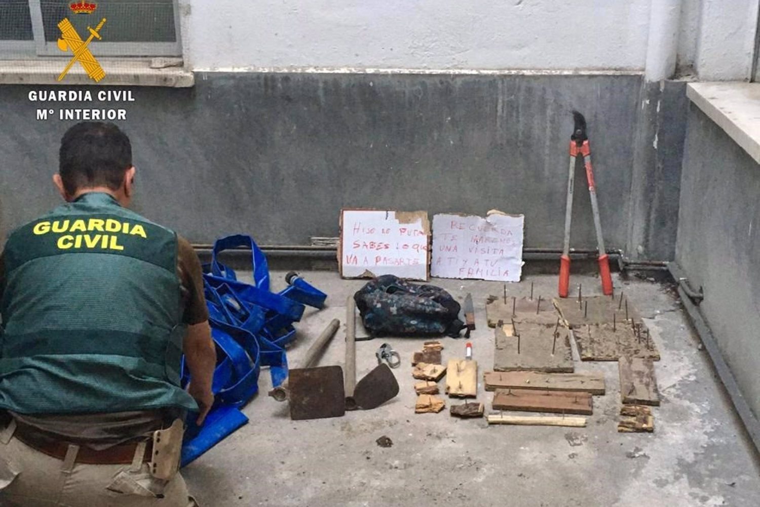 Sucesos.- Detenido un hombre mientras mantenía una plantación con 500 kilos de marihuana y trampas en Majadas de Tiétar