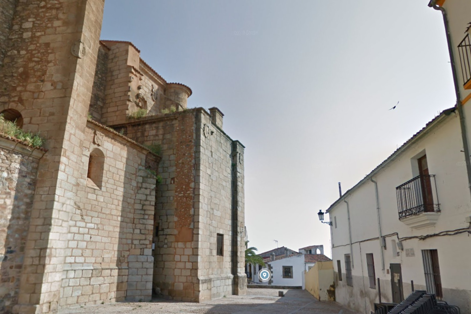 Vista parcial plazuela Santiago, Google maps.