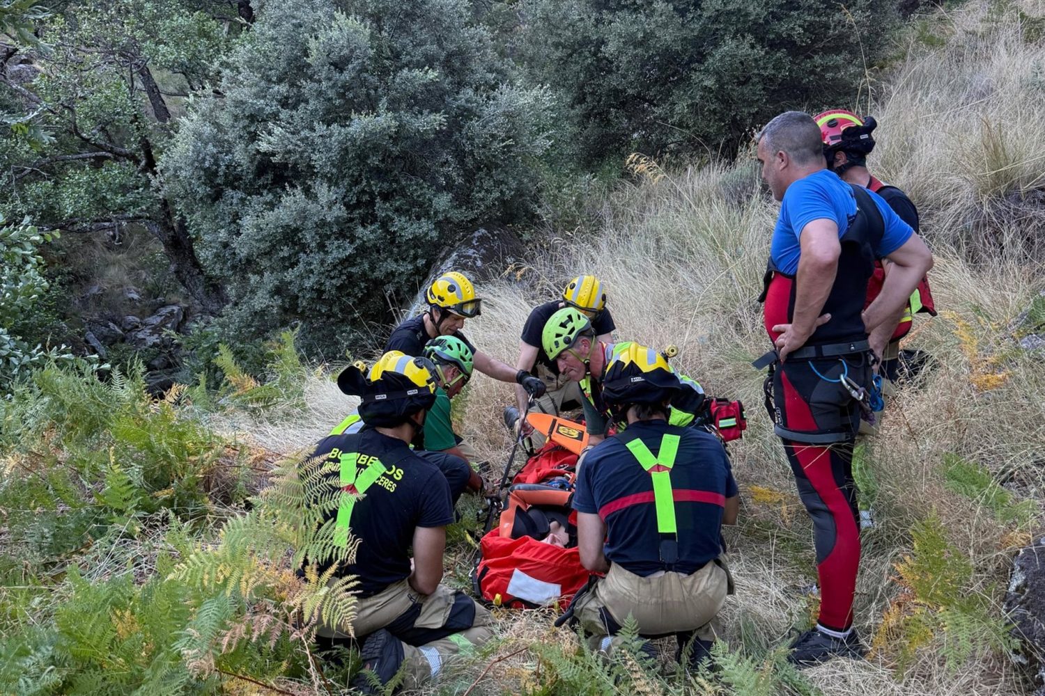 rescate mujer papuos jerte