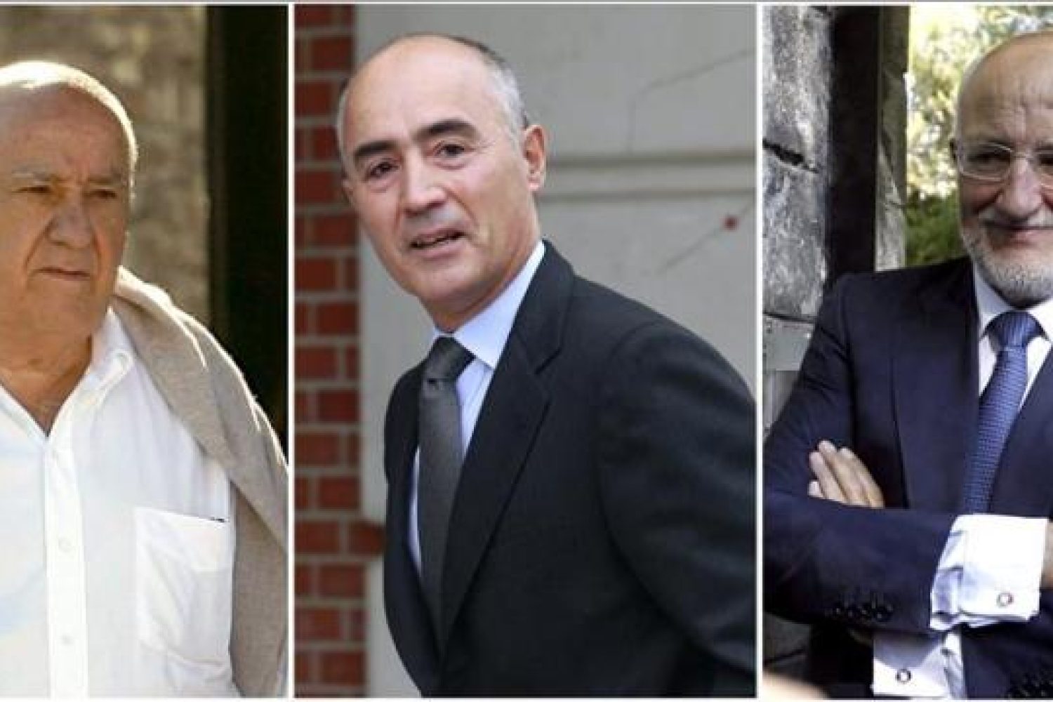 Amancio Ortega, Rafael del Pino y Juan Roig