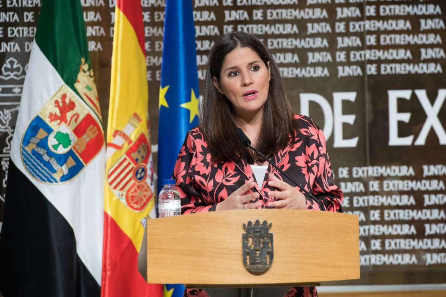 Isabel Gil Rosiña, Consejera de Igualdad y Portavoz de la Junta de Extremadura.