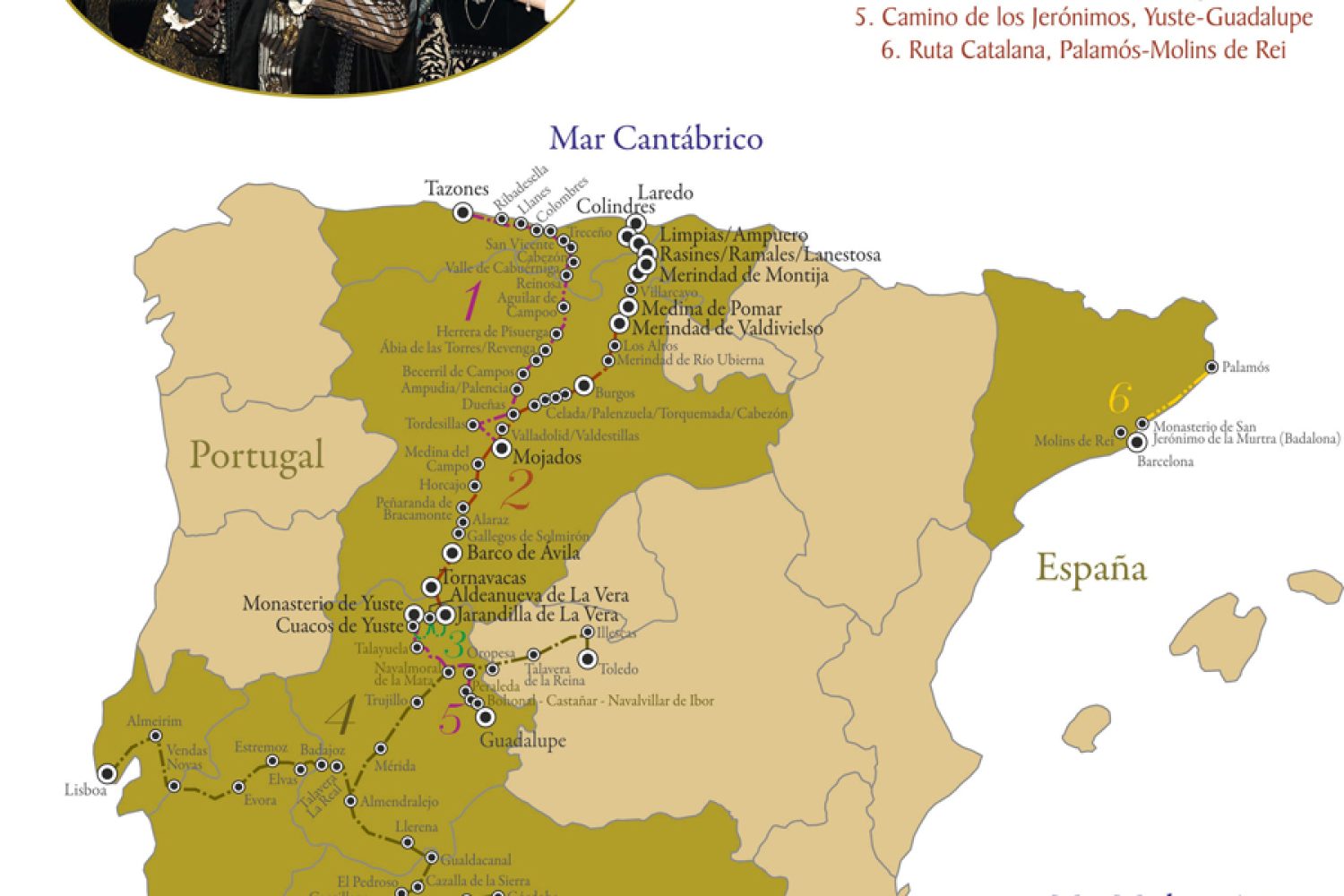 rutas carlos v