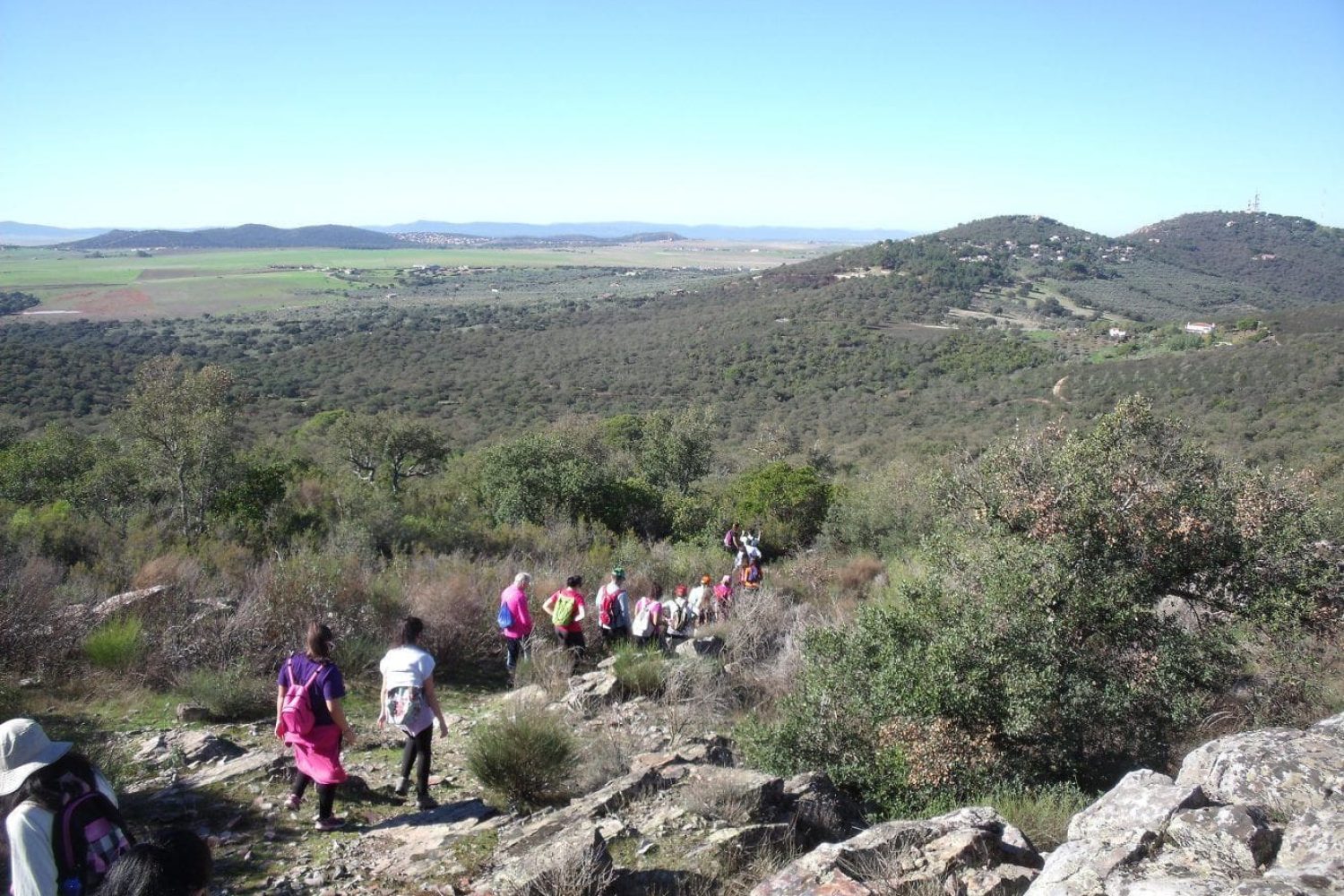 Vista parcial de la Sierra de la Mosca. Cáceres.